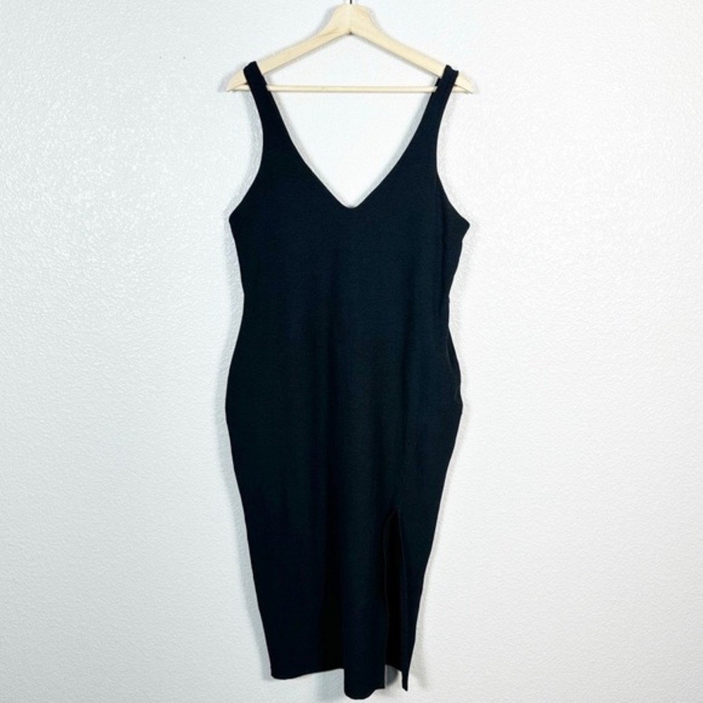 Beyond Yoga Women's XL Athleisure Comfort Spacedye Inspire Midi Dress in Grey
